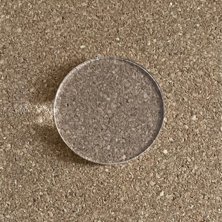 Disque rond vierge en acrylique dépoli découpé au laser : cercle en  plexiglas transparent à bord lisse de 3 mm d'épaisseur (50,8 cm de diamètre)