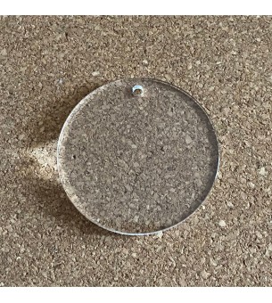 Disque plexiglas avec trou...