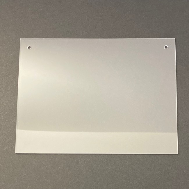 Plaque rectangle plexiglas avec trou 20cm/15cm