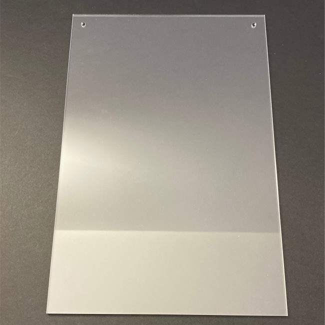 Plaque rectangle plexiglas avec trou 19,5cm/29,5cm