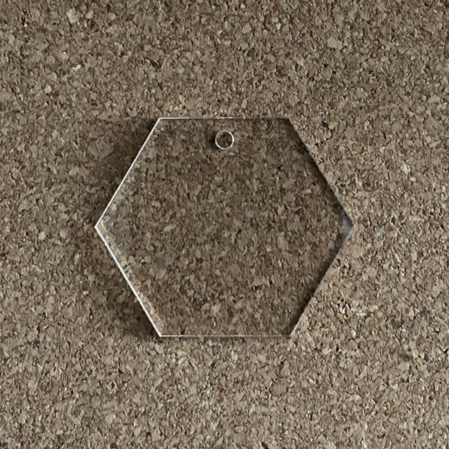 Pendentif Hexagonale plexiglas