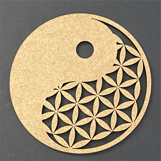 fleur de vie avec yin yang