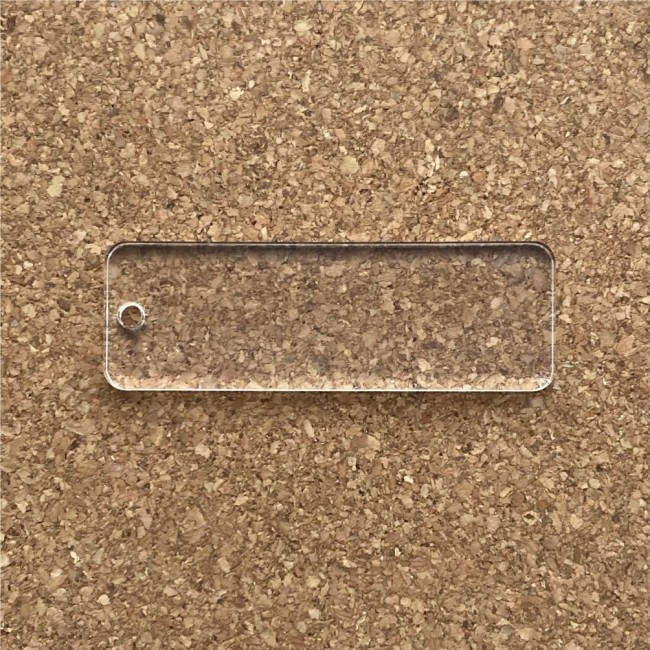 Pendentif rectangle plexiglas 6cm (5pièces)