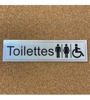 plaque toilettes gravée