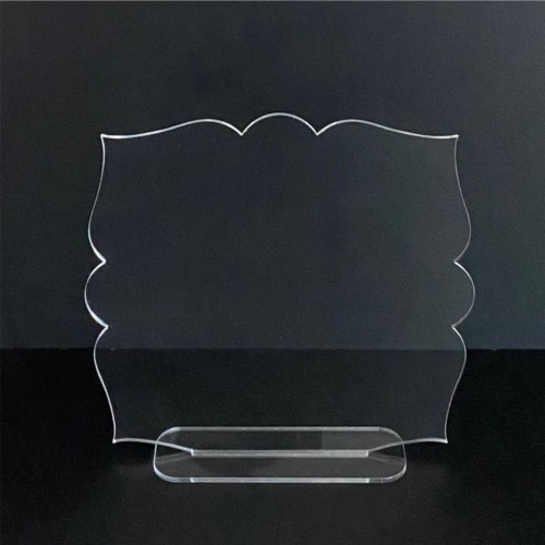 Présentoir carré arabesque plexiglas Présentoir carré arabesque plexiglas