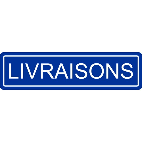 Plaque livraison Plaque livraison