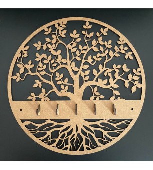 Porte-clés mural arbre de vie