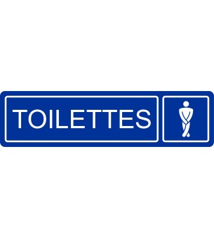 Plaque toilettes homme