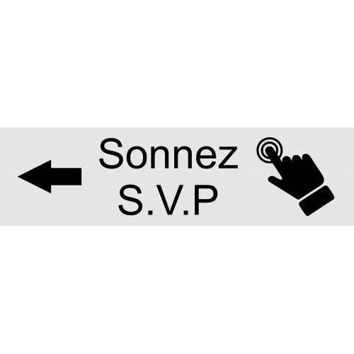 Plaque sonnez svp entreprise Plaque sonnez svp entreprise