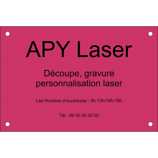 Plaque professionnelle acrylique livraison