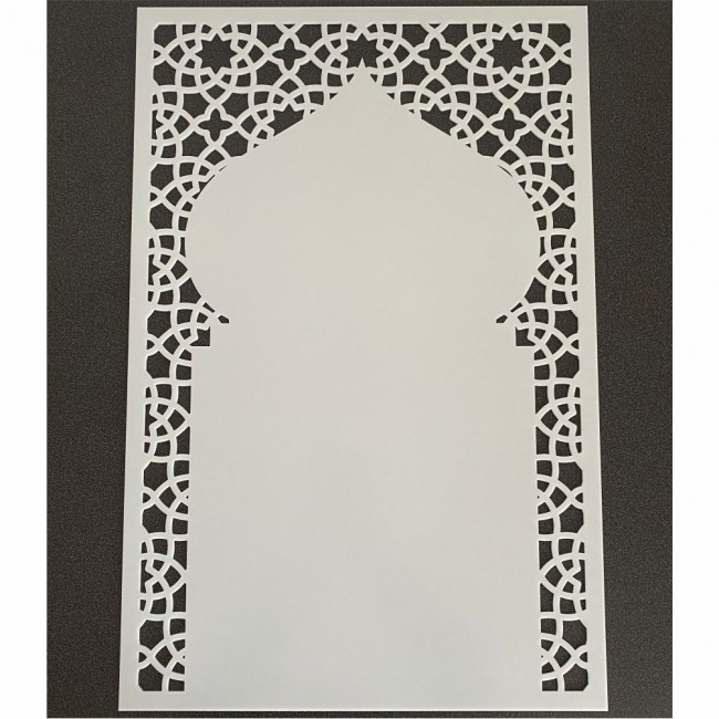 Plaque découpe arabique plexiglas 39cm/59cm (divers coloris)