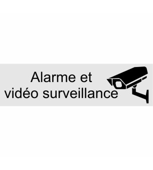 plaque adhesive alarme video surveillance