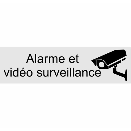 plaque adhesive alarme video surveillance