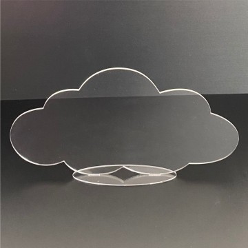 Présentoir nuage avec socle plexiglas 39cm (divers coloris)