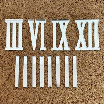 Chiffres plexiglas pour horloge 4cm (divers coloris)