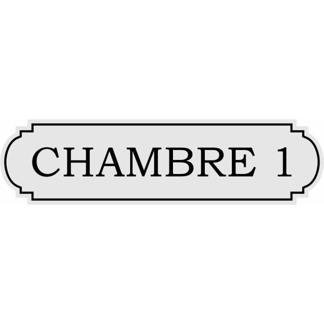 Plaque chambre acrylique 150mm/40mm (divers coloris)