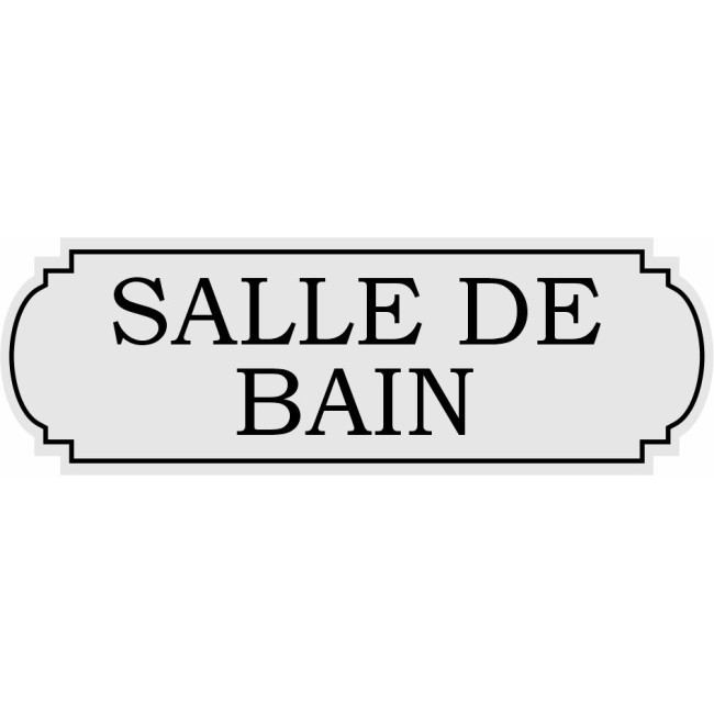 Plaque salle de bain acrylique 150mm/50mm (divers coloris)