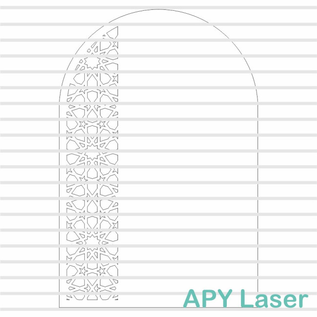 Fichier plaque arche motif 1 (cdr, ai, dxf, svg) téléchargement - Découpe Laser, Cnc, Plotter, Traceur - Licence Commerciale