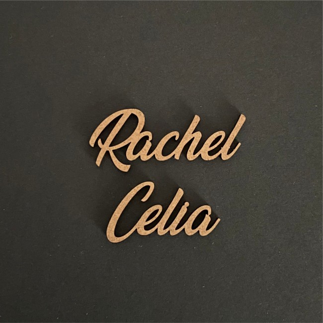 Réservé Marques places prénoms MDF (85pièces)