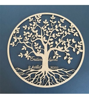 arbre de vie avec prénoms et date