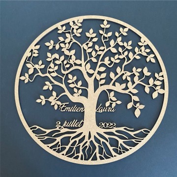 arbre de vie avec prénoms et date