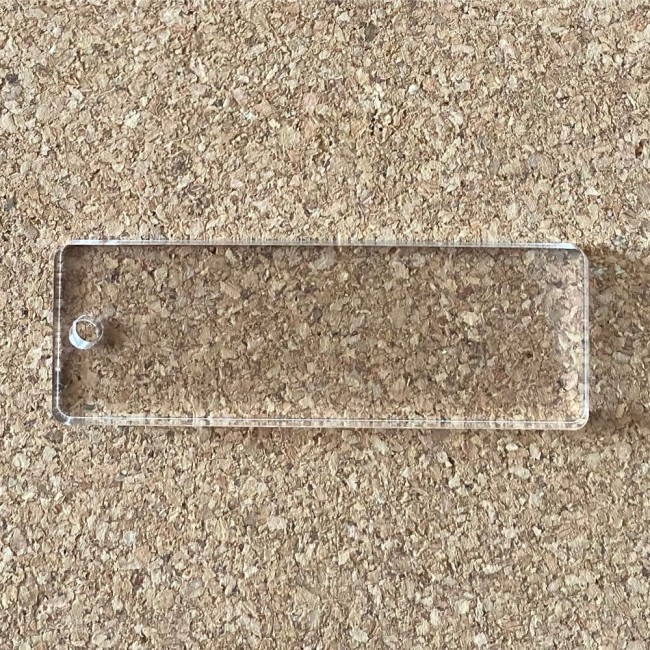 Pendentif plexiglas rectangle 60mm