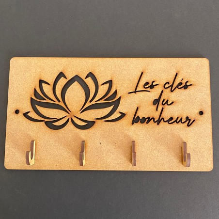 porte-clés mural lotus