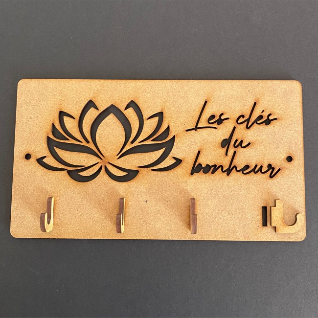 Porte-clés Tissé, Porte-clés Fleur de Lotus Tissé à la Main Bijoux