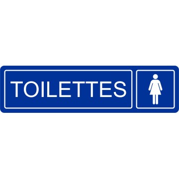 Plaque toilettes femme