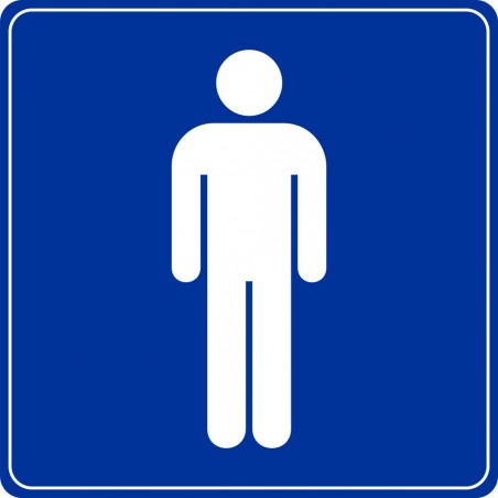 Plaque toilette homme
