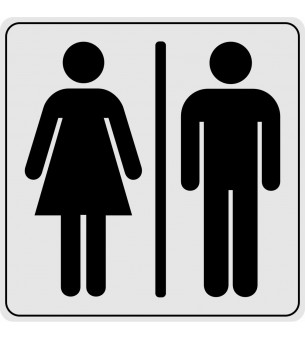 Plaque toilette homme femme