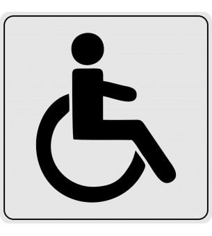 Plaque toilette handicapé