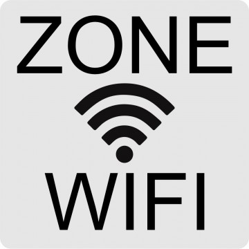 Plaque emplacement zone wifi