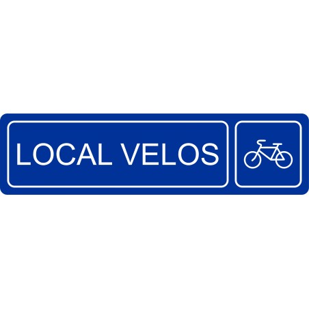 Plaque porte local vélos
