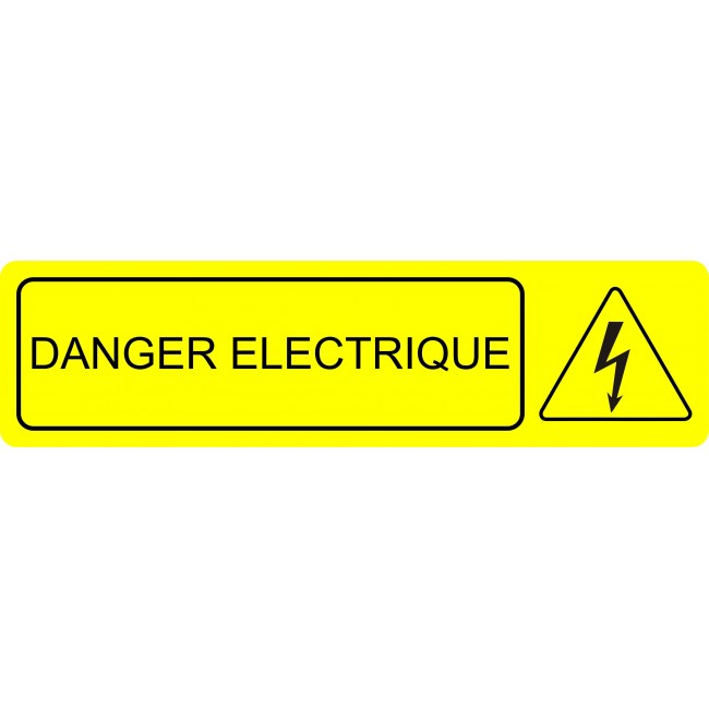 Plaque local danger électrique